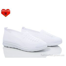 Сліпони жіночі тканинні Літо 318-2 (8 пар р.37-41) "Jiao Li Mei" недорого оптом від прямого постачальника