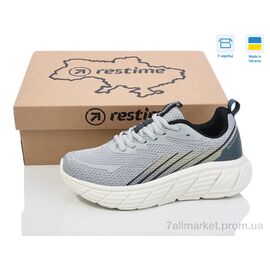 Кросівки жіночі модні Весна/осінь EWL25449 grey (8 пар р.36-41) "Restime" недорого оптом від прямого постачальника