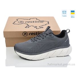 Кросівки чоловічі модні Весна/осінь EML25449 d.grey (8 пар р.40-45) "Restime" недорого оптом від прямого постачальника