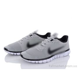 Кросівки чоловічі модні Весна/осінь NK free 3.0 grey (6 пар р.41-45) "Fabullok" недорого оптом від прямого постачальника