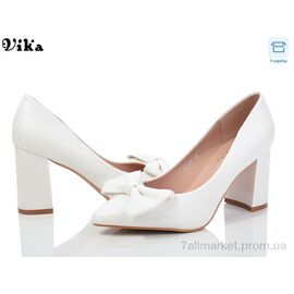 Фотография Туфли женские стильные Весна/осень LU47 white (8 пар р.35-40) "Vika" недорого оптом от прямого поставщика