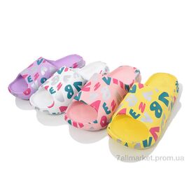 Шльопанці жіночі полегшені Літо 9020-638 mix (12 пар р.36-41) "M&L  Alex13" недорого оптом від прямого постачальника