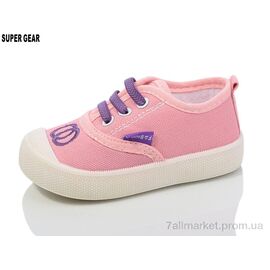 Фотография Кроссовки детские модные Лето C737-2 pink (12 пар р.17-22) "Super Gear" недорого оптом от прямого поставщика