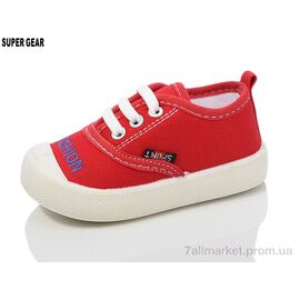 Фотография Кроссовки детские модные Лето C736-1 red (12 пар р.17-22) "Super Gear" недорого оптом от прямого поставщика
