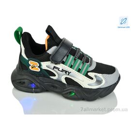 Кросівки дитячі модні Весна/осінь XF01-6075-2 LED (8 пар р.27-32) "Xifa kids" недорого оптом від прямого постачальника