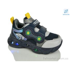Кросівки дитячі модні Весна/осінь XF01-6079-1 LED (8 пар р.27-32) "Xifa kids" недорого оптом від прямого постачальника