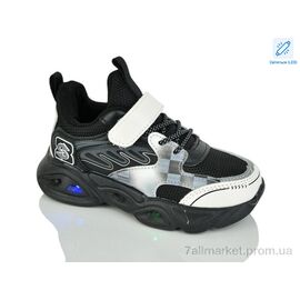 Кросівки дитячі модні Весна/осінь XF01-6077-2 LED (8 пар р.27-32) "Xifa kids" недорого оптом від прямого постачальника