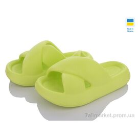 Шльопанці жіночі полегшені Літо 138 салатовий (8 пар р.36-40) "Golden Lion" недорого оптом від прямого постачальника