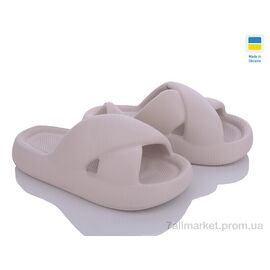 Шльопанці жіночі полегшені Літо 138 бежевий (8 пар р.36-40) "Golden Lion" недорого оптом від прямого постачальника