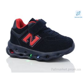 Фотография Кроссовки детские модные Весна/осень 5218-2 LED (8 пар р.21-26) "Xifa kids" недорого оптом от прямого поставщика