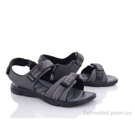 Фотография Сандалии мужские летние Лето 3805E grey (8 пар р.41-46) "Obuvok" недорого оптом от прямого поставщика