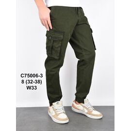 Джоґери чоловічі C75006-3 khaki р.32-38 "God Baron" недорого оптом від прямого постачальника