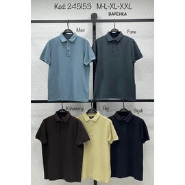 Фотография Футболка мужская 245153 grey р.M-2XL "Vip Stendo" недорого оптом от прямого поставщика