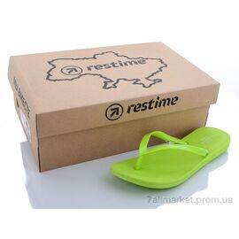 Фотография Шлепки женские облегченные Лето MWL20002 salat (24 пар р.36-41) "Restime" недорого оптом от прямого поставщика