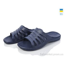 Шльопанці чоловічі пляжні Літо Краб синій (8 пар р.40-46) "Golden Lion" недорого оптом від прямого постачальника