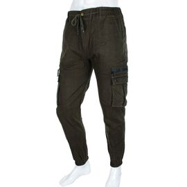 Фотография Джинсы мужские 8201 khaki р.29-38 "Basanjiu" недорого оптом от прямого поставщика