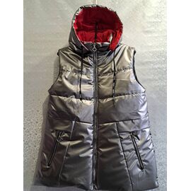 Фотография Жилетка женская 056-1 grey р.54-62 "ZERO" недорого оптом от прямого поставщика