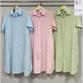 Фотография Рубашка женская летняя CL839+ pink р.2XL-6XL "BASE" недорого оптом от прямого поставщика