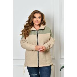 Кофта спортивна жіноча 4027 beige р.50-56 "Iren Veles" недорого оптом від прямого постачальника