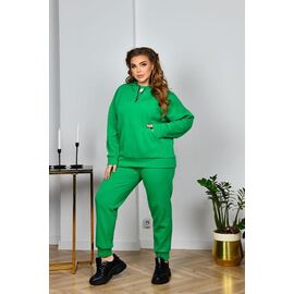 Костюм спортивний жіночий теплий 4053 green р.48-54 "Iren Veles" недорого оптом від прямого постачальника