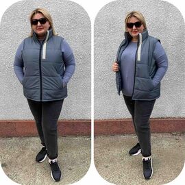 Жилетка жіноча 95 grey р.52-62 "ZLATA" недорого оптом від прямого постачальника