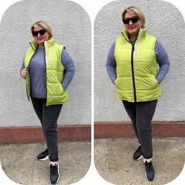 Фотография Жилетка женская 95 l.green р.52-62 "ZLATA" недорого оптом от прямого поставщика