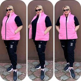 Фотография Жилетка женская 95 pink р.52-62 "ZLATA" недорого оптом от прямого поставщика