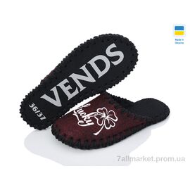 Фотография Тапки женские для дома Весна/осень 182W бордо (9 пар р.36-41) "Active" недорого оптом от прямого поставщика