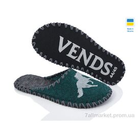 Тапки чоловічі домашні Весна/осінь 346M зелений (9 пар р.40-45) "Active" недорого оптом від прямого постачальника