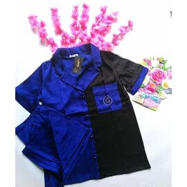 Піжама легка жіноча 57 blue р.42-48 "GULLI" недорого оптом від прямого постачальника