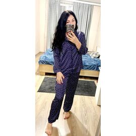 Піжама легка жіноча 71-1 navy р.42-48 "GULLI" недорого оптом від прямого постачальника