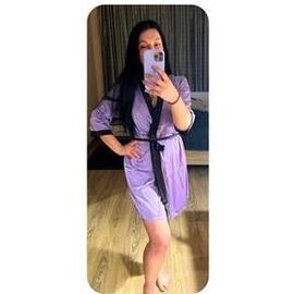 Халат жіночий M57-4 lilac р.42-48 "GULLI" недорого оптом від прямого постачальника