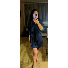 Халат жіночий M57-4 navy р.42-48 "GULLI" недорого оптом від прямого постачальника