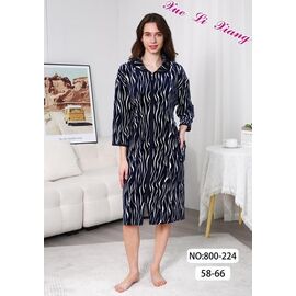 Фотография Халат женский 800-224 navy р.58-66 "Fili Wear" недорого оптом от прямого поставщика