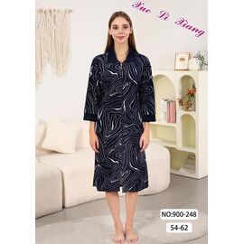 Фотография Халат женский 900-248 navy р.54-62 "Fili Wear" недорого оптом от прямого поставщика