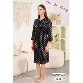 Фотография Халат женский A800-228 navy р.62-70 "Fili Wear" недорого оптом от прямого поставщика