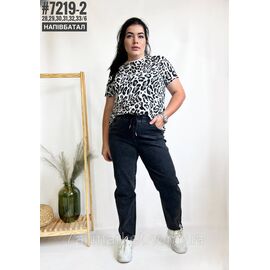 Фотография Тонкие джинсы джеггинсы с поясом на резинке размерный ряд 28,29,30,31,32,33 "PARTNERS"