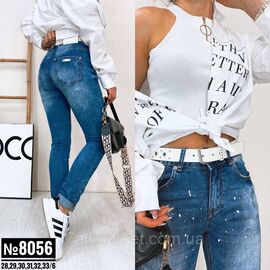 Фотография ЖІНОЧІ ДЖИНСИ З РЕМЕНЕМ НАПІВБАТАЛЬНІ РОЗМІРИ  28,29,30,31,32,33 "PARTNERS" недорого от прямого поставщика