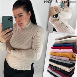 Фотография Щільний гольф  з декором на рукаві універсальний розмір "PARTNERS" недорого от прямого поставщика