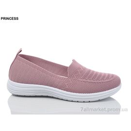 Фотография Слипоны женские тканевые Лето 3026-17 (8 пар р.36-41) "Princess" недорого оптом от прямого поставщика