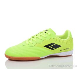 Фотография Футбольная обувь детские Весна/осень DIWB25592 lime-black (8 пар р.36-40) "Restime" недорого оптом от прямого поставщика