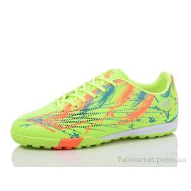 Футбольне взуття дитячі Весна/осінь DIWB25652-1 lime-cyan-orange (8 пар р.36-40) "Restime" недорого оптом від прямого постачальника