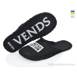 Тапки чоловічі домашні Весна/осінь 385M чорний (9 пар р.40-45) "Active" недорого оптом від прямого постачальника