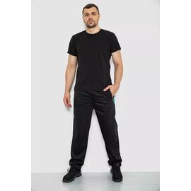 Штани спортивні чоловічі 4932 black р.M-4XL "Seven Group" недорого оптом від прямого постачальника