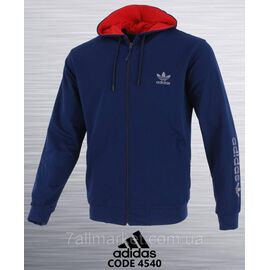 Кофта спортивна чоловіча на змійці з капюшоном ADIDAS р-ри S-2XL (5 кв) "REMAIN" недорого від прямого постачальника
