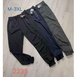 Спортивні штани чоловічі манжет р-ри M-3XL (3 кв) "NICOLAS" недорого від прямого постачальника