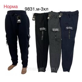 Спортивні штани чоловічі на манжеті розміри M-3XL (3 кв) "STELLA" недорого від прямого постачальника