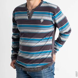 Фотография Батник мужской батал двунитка в полоску размеры 6XL-8XL(микс) "NICOLAS"  купить оптом в Одессе на 7