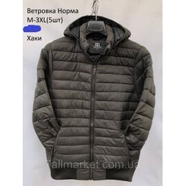 Вітровка чоловіча стьобана з капюшоном р-ри M-3XL (3цв) "NEW NOCE" недорого від прямого постачальника