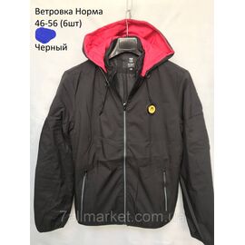Фотография Ветровка мужская демисезонная с капюшоном р-ры 48-56 (3цв) "NEW NOCE" недорого от прямого поставщика
